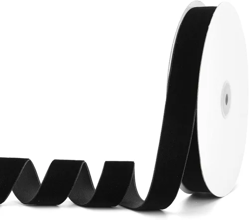 Miniatura 91 de Cinta de terciopelo negro de 1-1/2 pulgadas x 20 yardas, ideal para envolver regalos, hacer lazos para el pelo, coronas, decoración de boda y fiesta