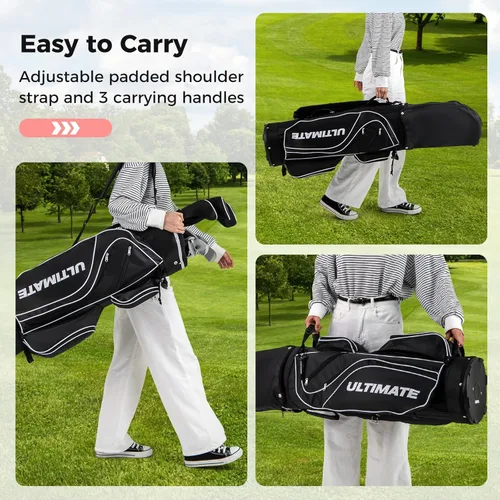 Miniatura 8 de Goplus Juego completo de palos de golf para mujer, 9 piezas de palos de golf con conductor #1, calle #3, híbrido #4, #6, #7, #8 y #9 y #P, putter
