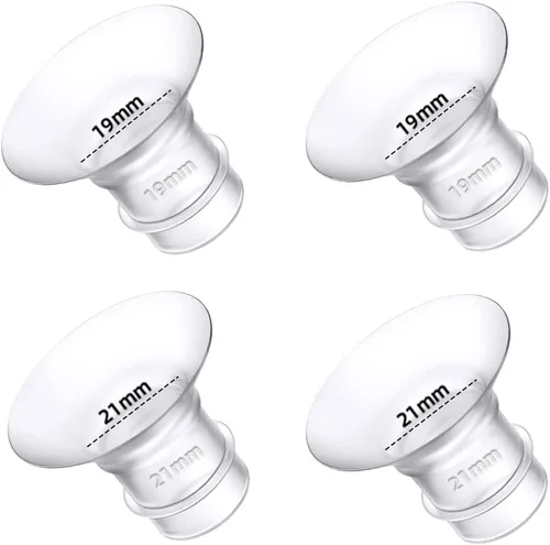 Miniatura 15 de Insertos de brida 19mm 8 piezas, Piezas para extractor de leche portátil compatibles con Momcozy S12 pro/S9 pro/S12/S9/Medela/Spectra/TSRETE