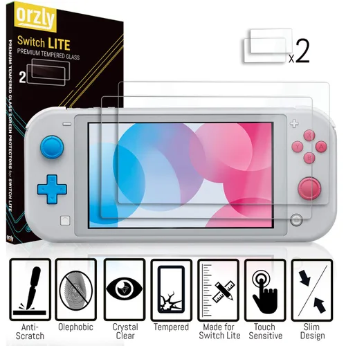 Miniatura 5 de Orzly Accessories Bundle Compatible for use with Nintendo Switch Lite - Protective Case & Screen Protector, USB Cable, Games Holder, Grip Case, Coral