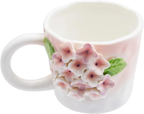 Miniatura 24 de Taza de cerámica de Narval con animal 3D oculto en el interior, taza de 12 oz con figura de dibujos animados hecha a mano, linda taza sorpresa