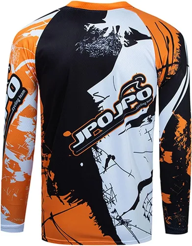 Miniatura 2 de Weimostar Maillot de ciclismo de manga larga para hombre, transpirable, equipo deportivo, equitación, camiseta de ciclismo