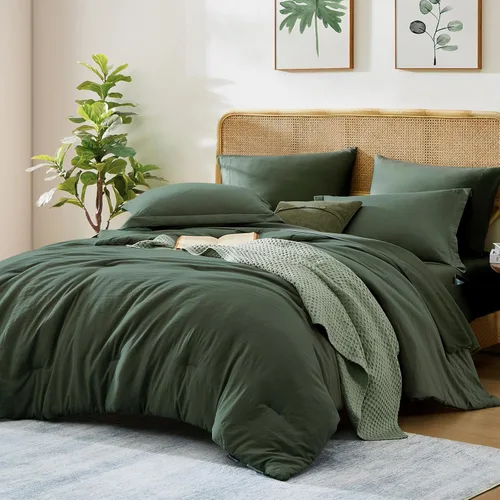 Miniatura 2 de WRENSONGE Juego de edredón individual - 5 piezas Bosque Profundo Cama individual en una bolsa, juego de cama individual XL para todas las estaciones