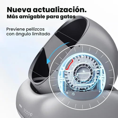 Miniatura 2 de Neakasa M1 Plus - Caja de arena para gatos autolimpiante con tapa abierta, caja de arena automática para gatos con control por APP, eliminación
