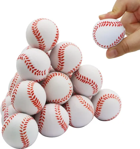 20/40 pelotas de béisbol para el estrés para niños de 1.6 pulgadas, mini pelota deportiva, pelotas pequeñas de espuma para apretar, alivio del