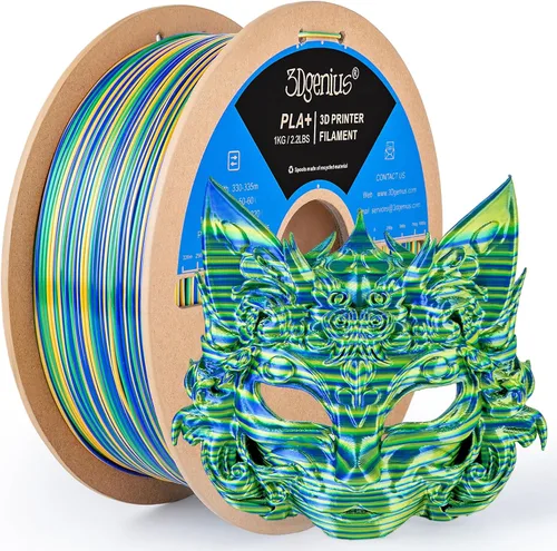 Miniatura 48 de Filamento de seda PLA para impresora 3D Filamento de seda PLA de triple color 1.75mm Filamento para impresión 3D Compatible con la mayoría de Tri