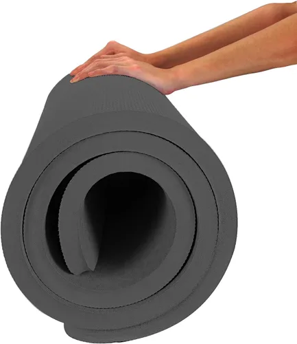 Hatha Yoga - Tapete de yoga de 4/5 pulgadas de elastómero termoplástico, tapetes de fitness y ejercicio de gran tamaño 72 pulgadas de largo x 32