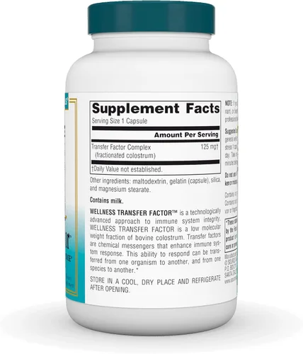 Miniatura 2 de Source Naturals Factor de transferencia de bienestar, apoya la respuesta del sistema inmunológico* 125 mg - 30 cápsulas