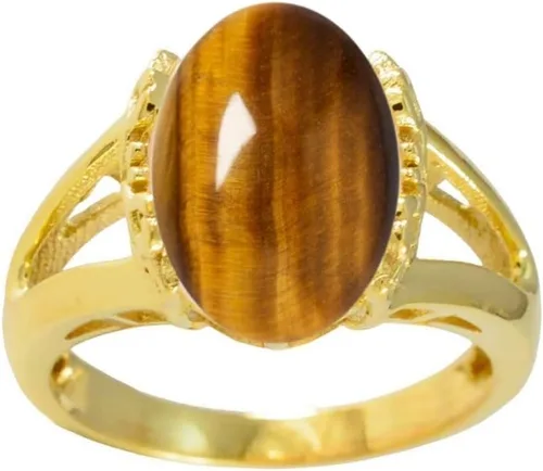 Miniatura 2 de 55Carat Elija su color Anillo de piedra genuina chapado en oro de 18 quilates ovalado hecho a mano joyería para regalo tamaños 4-13