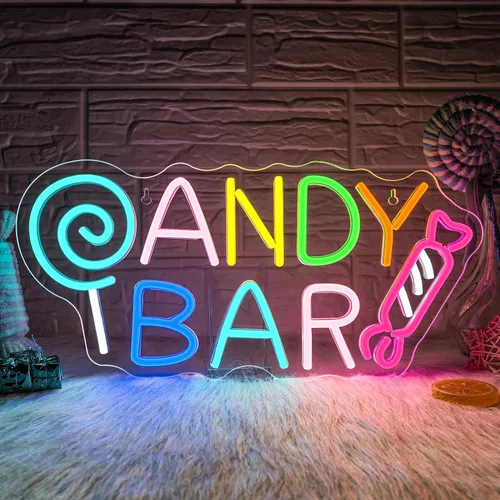 Miniatura 14 de Ineonlife Letrero de neón para barra de café, accesorios iluminados para decoración de pared, letrero LED moderno para cafetería, pequeña estación