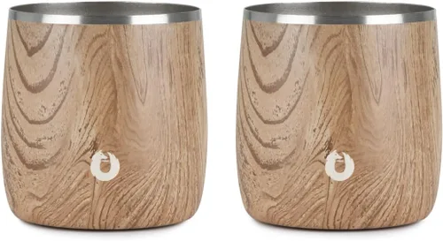 Miniatura 19 de SNOWFOX Vasos Whiskey Rocks de acero inoxidable con aislamiento al vacío de alta calidad, juego de 2, Old Fashioned, whisky, vasos lowball, elegante