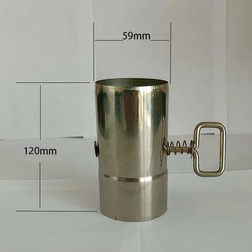 Miniatura 2 de Almencla Tubo de estufa portátil con amortiguador, tubo de chimenea, carpas calientes, estufa, tubo de extensión de combustión de acero inoxidable