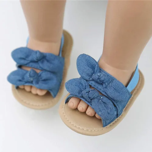 Miniatura 2 de COSANKIM Sandalias de verano para bebés y niñas con suela suave de flores, zapatos de vestir para cuna, recién nacidos, para recién nacidos