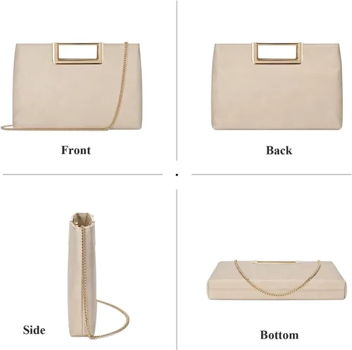 Miniatura 4 de GAYI URBAN Bolsos de mano para mujer, bolso cruzado elegante de noche, bolso de hombro de cuero vegano para boda, fiesta de boda