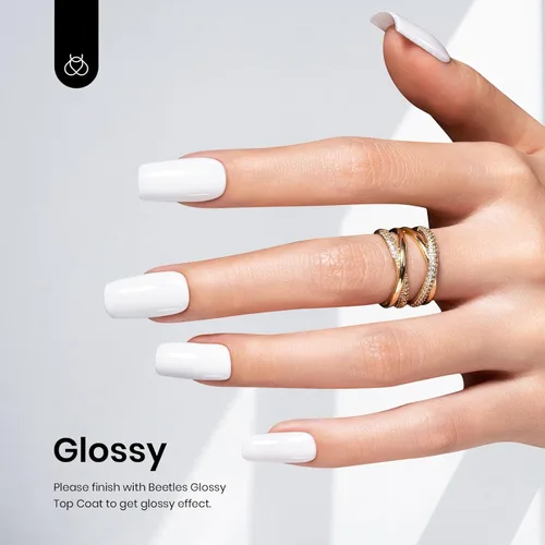 Miniatura 288 de Beetles - Esmalte de uñas de gel rosa claro, 0.5 fl oz, color rosa bebé, esmalte de gel que se absorbe con luz UV LED, arte de uñas de verano, salón