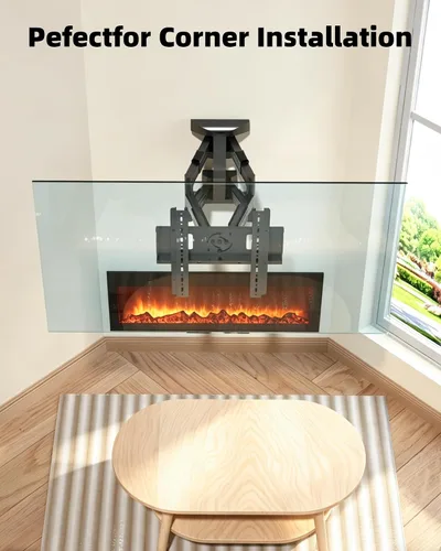 Miniatura 6 de Soporte de pared giratorio de retrato a paisaje para TV de 37 a 70 pulgadas, soporte de pantalla vertical de 90°, brazo inclinable de rotación
