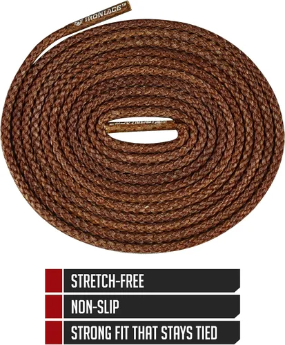 Miniatura 6 de IRONLACE Unbreakable Round Bootlaces - Indestructible, Waterproof & Fire Resistant Boot & Shoe Laces
