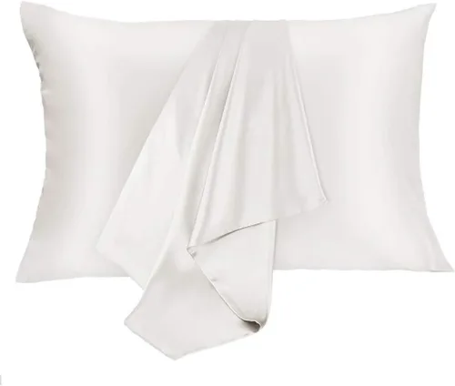 Miniatura 8 de JOGJUE Funda de almohada de seda para el pelo y la piel, 2 unidades, 100% seda de mora, funda de almohada hipoalergénica, suave, transpirable, ambos