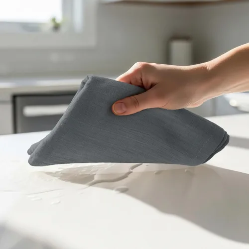 Miniatura 6 de Utopia Kitchen Toallas de Saco de Harina Gris Claro [Paquete de 12 - 28 x 28 Pulgadas] Paños de Té de Algodón 100% para Limpiar y Secar - Paño
