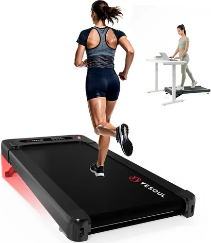 Miniatura 10 de Yesoul Walking Pad Treadmill with 10% Auto Incline, Under Desk Treadmill for Home Walking, Hiking & Running, 300lbs Capacity, Smart App Scenic