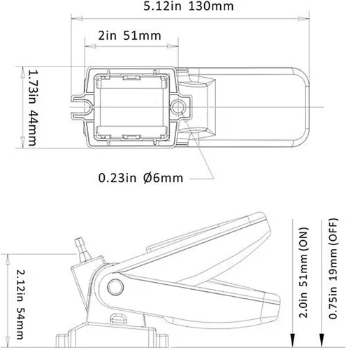 Miniatura 5 de Ogrmar Interruptor de flotador de bomba de sentina para barco automático Sellos herméticos 12/24/32VDC Encendido protegido Mercurio
