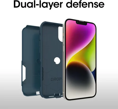 Miniatura 3 de OtterBox Funda para iPhone 14 Plus Commuter Series - Dont BE azul (azul), delgada y resistente, apta para bolsillo, con protección de puerto