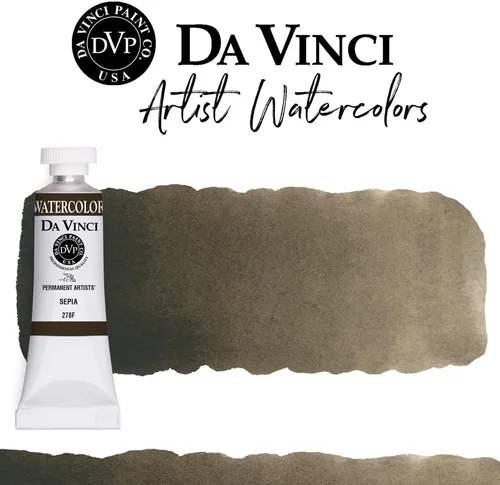 Miniatura 265 de DA VINCI PAINTS Pintura Acuarela Profesional para Artistas, Alizarin Crimson (Quinacridone), 37ml Índigo