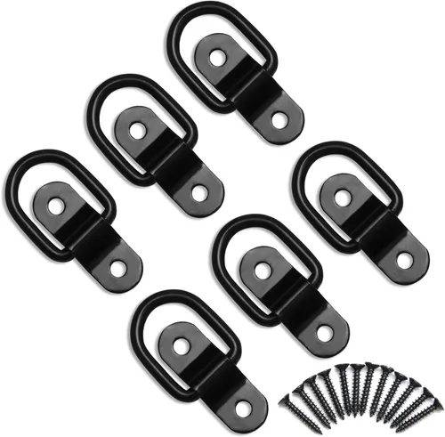 6 piezas de ancla de amarre con anillo en D, anillos en D resistentes de alta capacidad, anclajes de amarre de remolque de tercera generación,