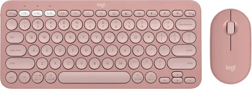 Logitech Pebble 2 Combo, teclado y mouse inalámbricos, silencioso y portátil, personalizable, perno logi, Bluetooth, fácil de cambiar para PC, Mac,
