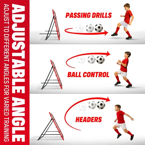 Miniatura 2 de Equipo de entrenamiento de fútbol, Kickback de 3.3 x 3.3 pies, regalos de entrenamiento de fútbol, ayudas y equipo para niños, adolescentes y todas