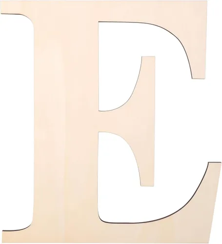 Miniatura 12 de Letra de madera de 12 pulgadas, letras de madera para decoración de pared, letras de madera en blanco sin terminar de 1/5 pulgadas para decoración