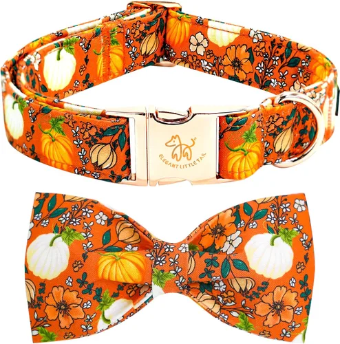 Miniatura 19 de Elegante collar para perro con moño Floral Vintage, cómoda pajarita para perro, collar de perro con lazo Collar ajustable para perros pequeños