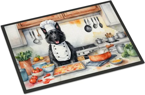Miniatura 159 de Caroline's Treasures DAC6179MAT Affenpinscher - Tapete para puerta delantera, para interiores y exteriores, para entrada, antideslizante, lavable