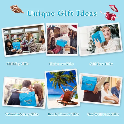 Miniatura 9 de Regalos Temáticos del Océano para Mujeres, Paquete de Cuidado Personal Regalos de Spa de Playa para Mujeres, Regalo de Spa Relajante Inspirador