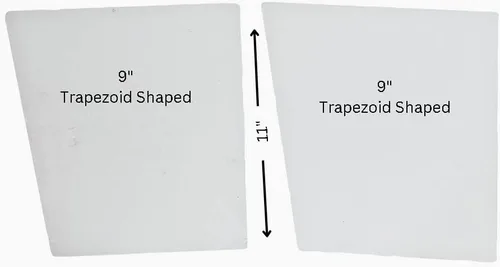 Miniatura 2 de Baffles de tablero de fibra de repuesto Quadra-Fire para estufas de leña - Juego de 2-4300 Millennium Acc 43sT-Acc (Step Top) 43ST-Acc-C