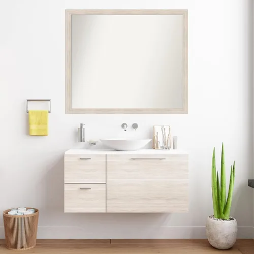 Miniatura 532 de Amanti Art Espejo personalizado, espejo estrecho de baño de oro blanco, espejo de pared o espejo de tocador de baño sobre el fregadero
