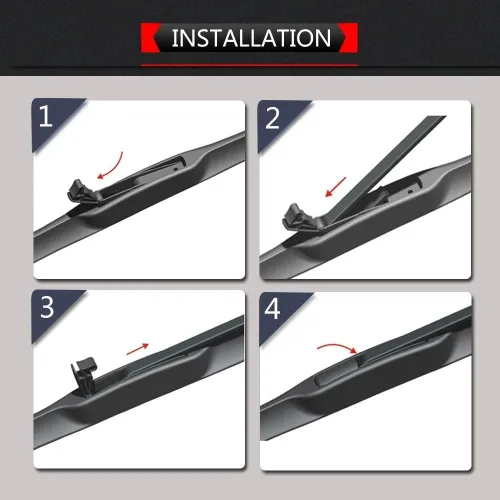 Miniatura 5 de Limpiaparabrisas delantero y trasero compatible con Nissan JUKE F15 2010-2016, accesorios para parabrisas de ventana 2011, 2012, 2013, 2014, 2015