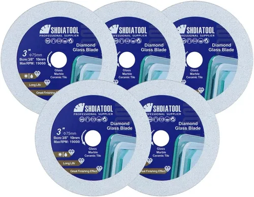 Miniatura 16 de SHDIATOOL Disco de corte de diamante de vidrio de 2 pulgadas, rueda de corte ultradelgada para azulejos de cerámica, porcelana y mármol de 50 mm