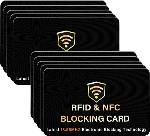 Miniatura 23 de SaiTech IT Paquete de 5 Tarjetas de Bloqueo RFID, Una Tarjeta Protege Toda la Billetera y Cartera, Protector de Tarjetas de Débito y Crédito