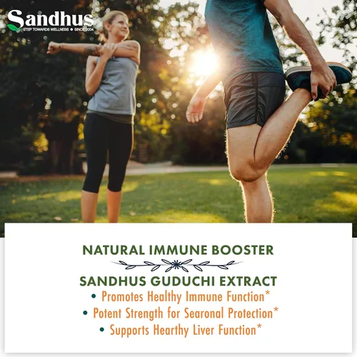 Miniatura 4 de Sandhu's Guduchi (Tinospora Cordifolia) Giloy 100 cápsulas vegetarianas de apoyo inmunológico 1000mg por porción