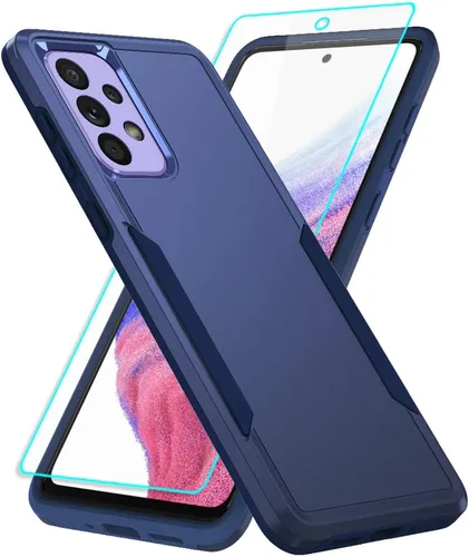 Miniatura 16 de Funda para Samsung A53 5G, Galaxy A53 5G con protector de pantalla HD, [grado militar probada en caídas desde 16 pies], funda protectora de teléfono