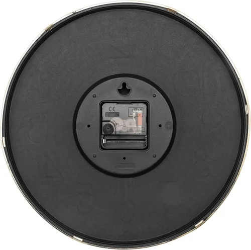 Miniatura 8 de Lumuasky Reloj de pared dorado de 12 pulgadas, silencioso y sin tictac, funciona con pilas, redondo, moderno, para decoración de sala de estar