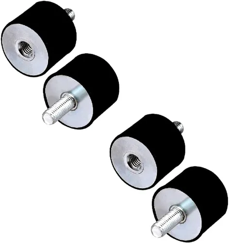 Amortiguador de goma cilíndrico de montaje de goma M8X23D40mmH30mm, soportes aisladores de goma, amortiguadores de dirección de aisladores de