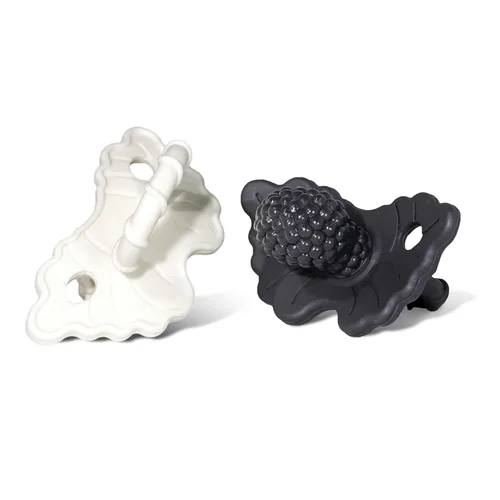 Miniatura 9 de RaZbaby RaZberry - Mordedor de silicona y chupete para alivio de la dentición en bebés, grado alimenticio, libre de BPA, diseño manos libres