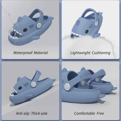 Miniatura 3 de AIMINUO Sandalias de verano para niños pequeños, sandalias antideslizantes para la ducha, playa, piscina, sandalias blancas para niños y niñas