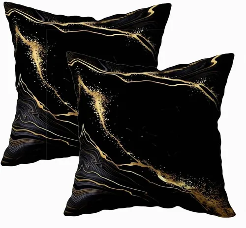 Miniatura 14 de Fundas de almohada decorativas de 16 x 16 pulgadas, patrón blanco y negro de tablero de ajedrez para sofá, fundas de cojín de granja para decoración