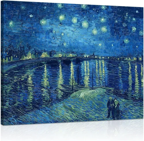 Miniatura 14 de Van Gogh Arte de Pared en Lienzo: Reproducción de Pintura al Óleo Almendro en Flor Imagen de Flores Decoración de Habitación, Impresiones de Arte