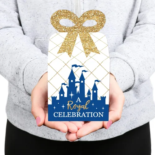 Miniatura 8 de Big Dot of Happiness Royal Prince Charming – Cajas de regalo cuadradas – Cajas de lazo para baby shower o fiesta de cumpleaños – Juego de 12