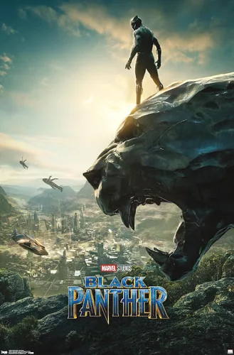 Miniatura 8 de Trends International Marvel Cinematic Universe - Póster de pared de una hoja de Black Panther Monument, 14.725 x 22.375 pulgadas, versión enmarcada