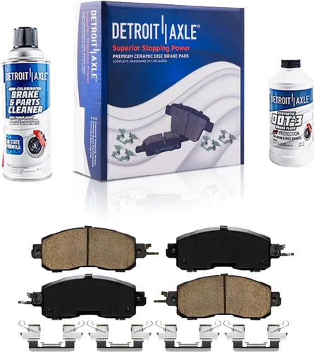 Miniatura 109 de Detroit Axle - Kit de freno delantero para Dodge Ram 1500 Durango Dakota Chrysler Aspen Dakota Driver Side Disco Freno Pinza de freno de cerámica